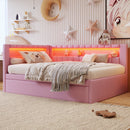 Upholstered Platform Bed With USB Ports And LED Belt by HouseOfZazla