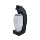 Water Fountain With Vase Design, With Light And Pump, For Indoor And Outdoor - Black / White by Unique Piece Furniture
