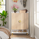 Shoe Cabinet With Doors, 7 Tier Storage Organizer