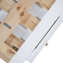 Murphy Bed With Frosted Glass Doors Design, Fake Drawers, Metal Legs by HouseOfZazla