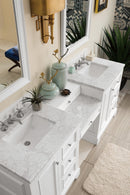 James Martin De Soto 82" Double Bathroom Vanity, Bright White