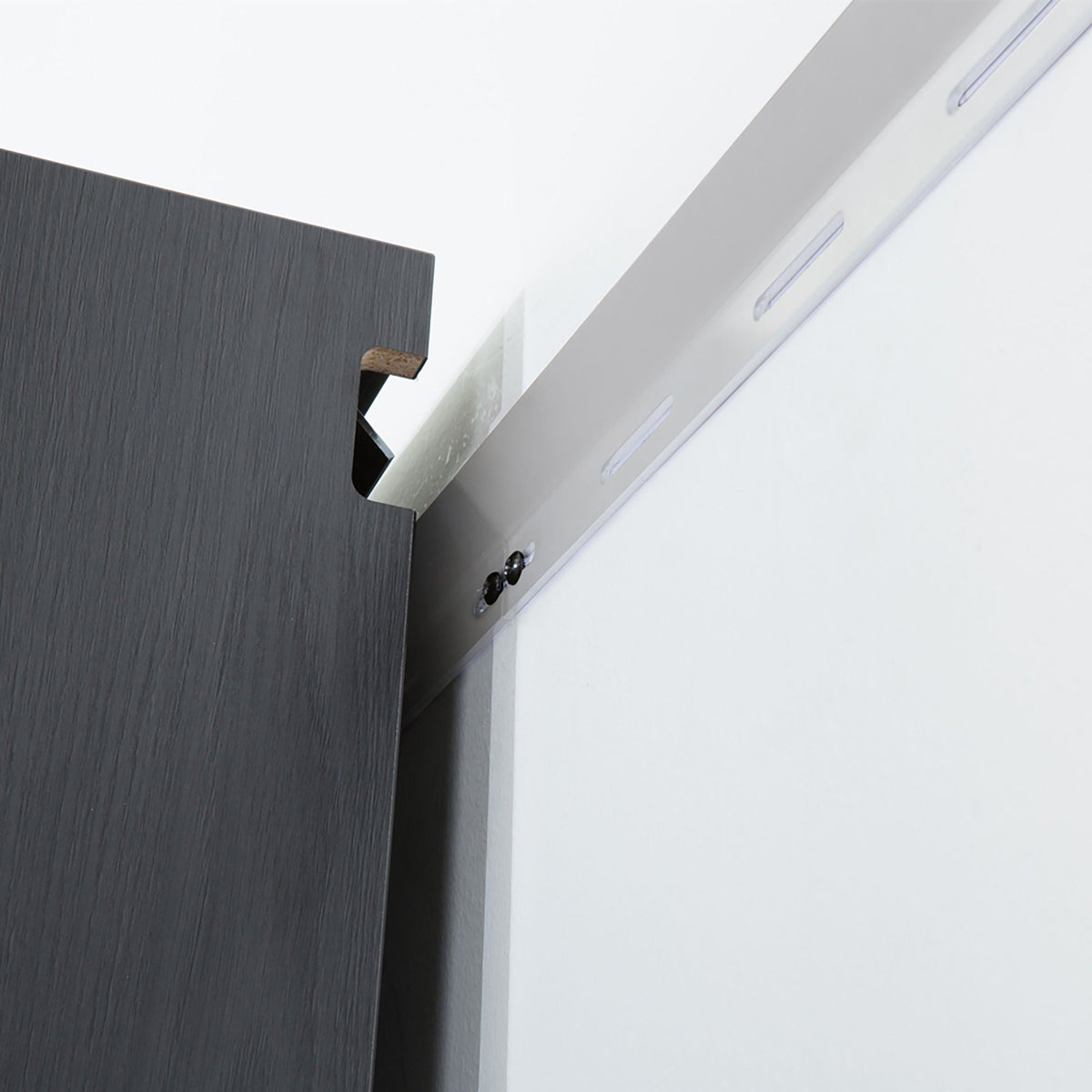 Astro Series - Wall Storage Cabinet With Soft Closing Drawers - Metallic Gray, photo 5 of 11