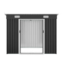 8x4ft Metal Shed with Sliding Door and Air Vents by HouseOfZazla