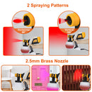 Electric Paint Sprayer HVLP Spray Painting Gun Handheld Painter with Different Spray Patterns 1200ML Detachable Container Flow/Length/Width Adjustable