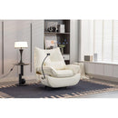 270 Swivel Glider Recliner Chair, Power Recliner Rocking Chair, USB Port Charge for Nursery Chair with Atmosphere Lamp for Living Room Bedroom Apartment