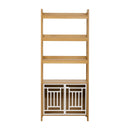 Modern Furniture Style 2 In 1 Pet Friendly Dog Crate Ladder Bookcase - Ancient Oak by HouseOfZazla