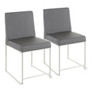 Fuji - Contemporary Modern Elegance High Back Dining Chair (Set of 2) by HouseOfZazla