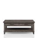 Lift Top Cocktail Table With Casters - Gray by HouseOfZazla