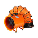 Portable Ventilator, 12 Inch Heavy Duty Cylinder Fan with 33ft Duct Hose by HouseOfZazla