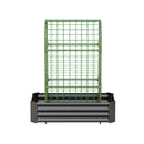 2-in-1 Raised Garden Bed with Trellis - 4x2x1 Ft Outdoor Planter by HouseOfZazla