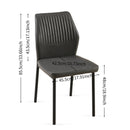 Dining Chairs Living Room Chair Modern Kitchen Armless Side Chair With Metal Legs by HouseOfZazla