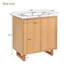 Bathroom Vanity Set With Sink, Combo Cabinet, Bathroom Storage Cabinet, Solid Wood Frame by HouseOfZazla