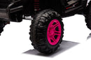 12V7A*1 30W*4 Four-Wheel Drive Seat One Button Start, Forward And Backward, High And Low Speed, Music, Front Light, Power Display, Two Doors Can Open, 2.4G R / C, Seat Belt Four Wheel Absorber by HouseOfZazla