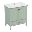 Freestanding Vanity With 1 Drawer & 2 Soft Close Doors With Door Mounted Storage by HouseOfZazla