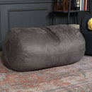 Michael - Modern Cylindrical Suede Bean Bag Chair by Unique Piece Furniture