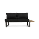 Sterling V-Shaped Outdoor Aluminum 5 Seater Sofa Set with Cushions by HouseOfZazla
