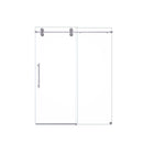 Frameless Single Sliding Shower Door With Clear Tempered Glass by HouseOfZazla