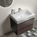 Alice - Bathroom Vanity Wall Mounted With Sink, Large Storage Floating Bathroom Vanity For Modern Bathroom, One-Piece Sink Basin Without Drain And Faucet by HouseOfZazla