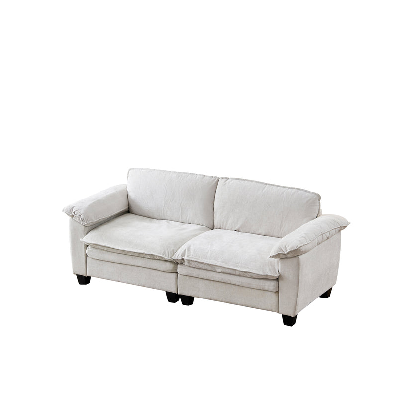 Luxury Chenille Upholstered Loveseat Couch, photo 9 of 10