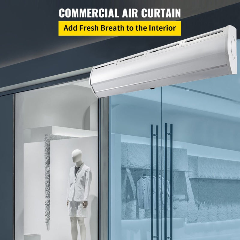 59" Heavy Duty Commercial Indoor Air Door Curtain, 965/1113CFM (98421603)
