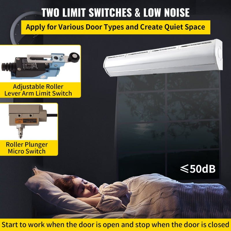 59" Heavy Duty Commercial Indoor Air Door Curtain, 965/1113CFM (98421603)