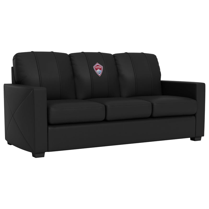 Silver Sofa with Colorado Rapids Logo