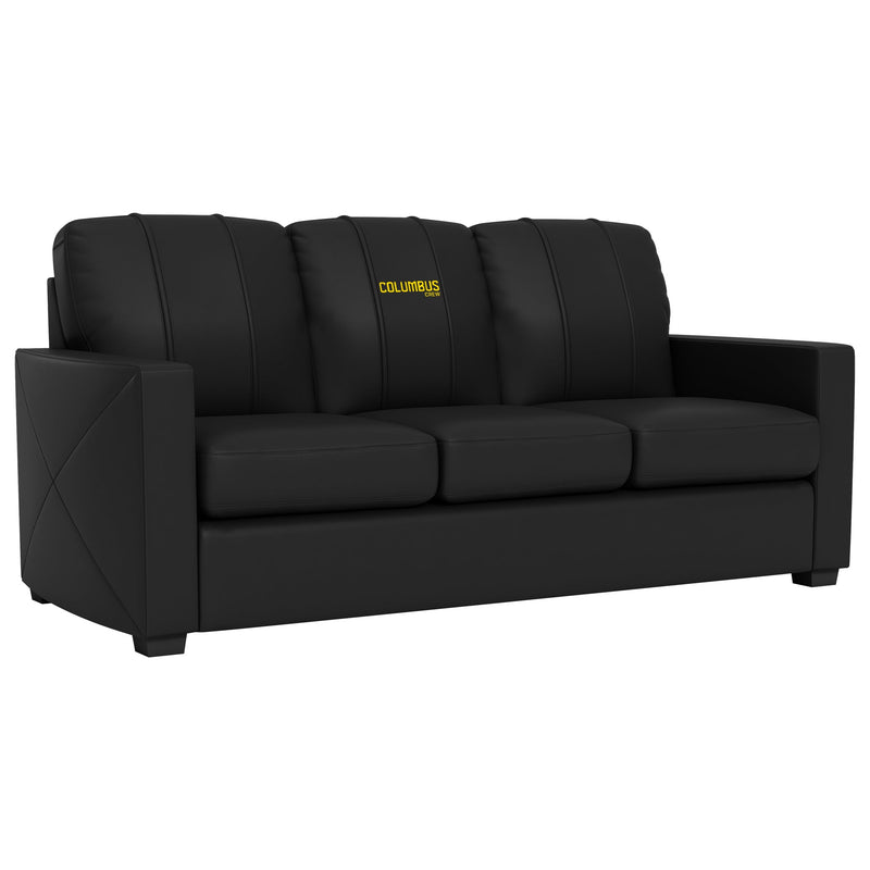 Silver Sofa with Columbus Crew Wordmark Logo