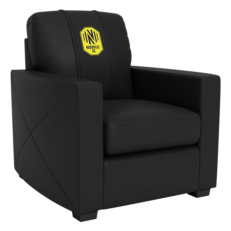 Silver Club Chair with Nashville SC Logo