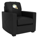 Silver Club Chair with  Los Angeles Chargers Helmet Logo