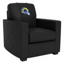 Silver Club Chair with  Los Angeles Rams Helmet Logo