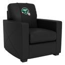 Silver Club Chair with  New York Jets Helmet Logo