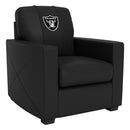 Silver Club Chair with  Las Vegas Raiders Primary Logo