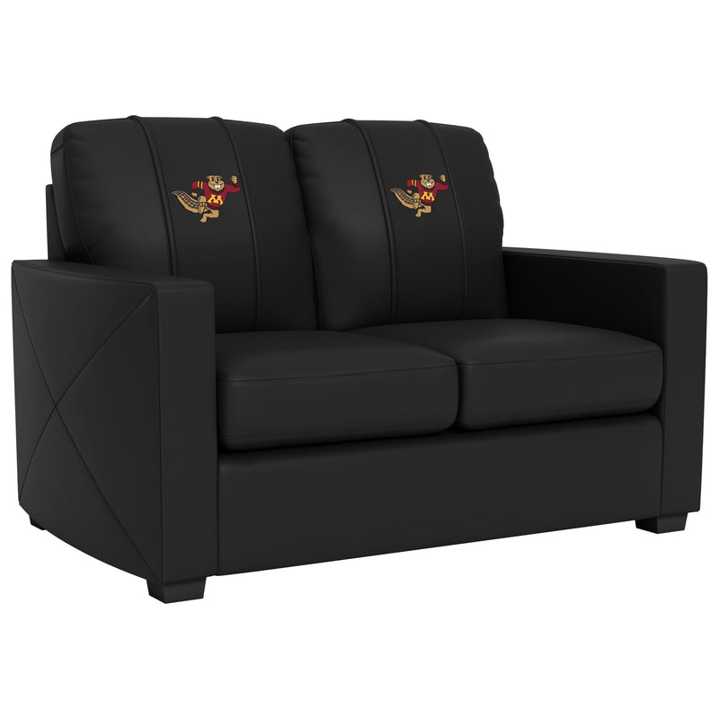 Silver Loveseat with Minnesota Golden Gophers Secondary Logo