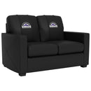 Silver Loveseat with Colorado Rockies Logo