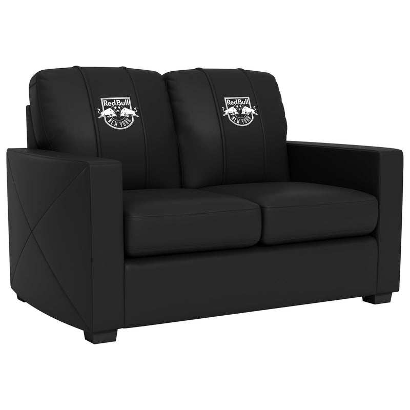 Silver Loveseat with New York Red Bulls Alternate Logo