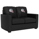 Silver Loveseat with  New England Patriots Helmet Logo