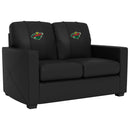 Silver Loveseat with Minnesota Wild Logo