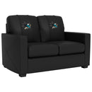 Silver Loveseat with San Jose Sharks Logo