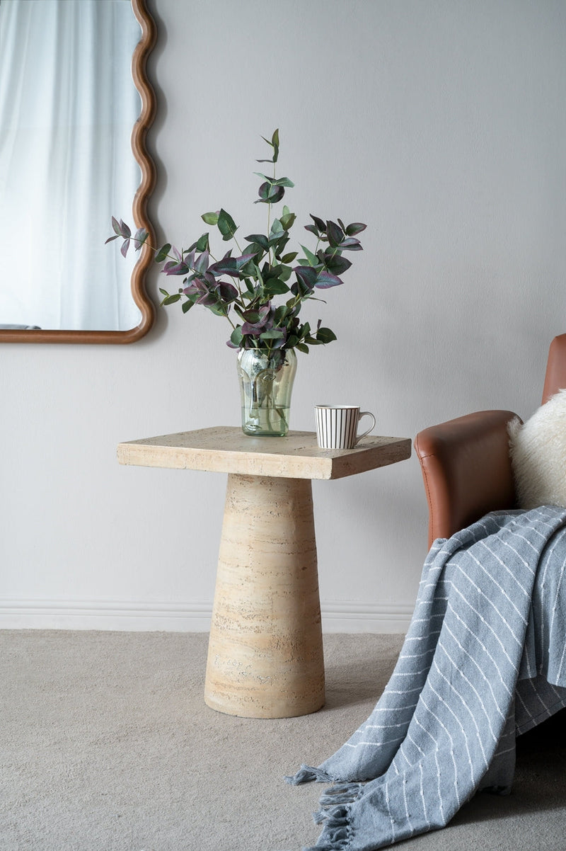 Walker Edison | Cream Square Side Table