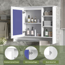 Modern Wall Mounted Mirror Cabinet With Adjustable Shelf, Soft Close Door, And Towel Bar by Unique Piece Furniture