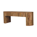 Soba - Straight Media Unit - Oak by Unique Piece Furniture