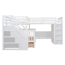L Shaped Bunk Bed With 3 Drawers, Portable Desk And Wardrobe by HouseOfZazla
