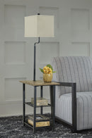 Shianne - Metal Tray Lamp  - Black