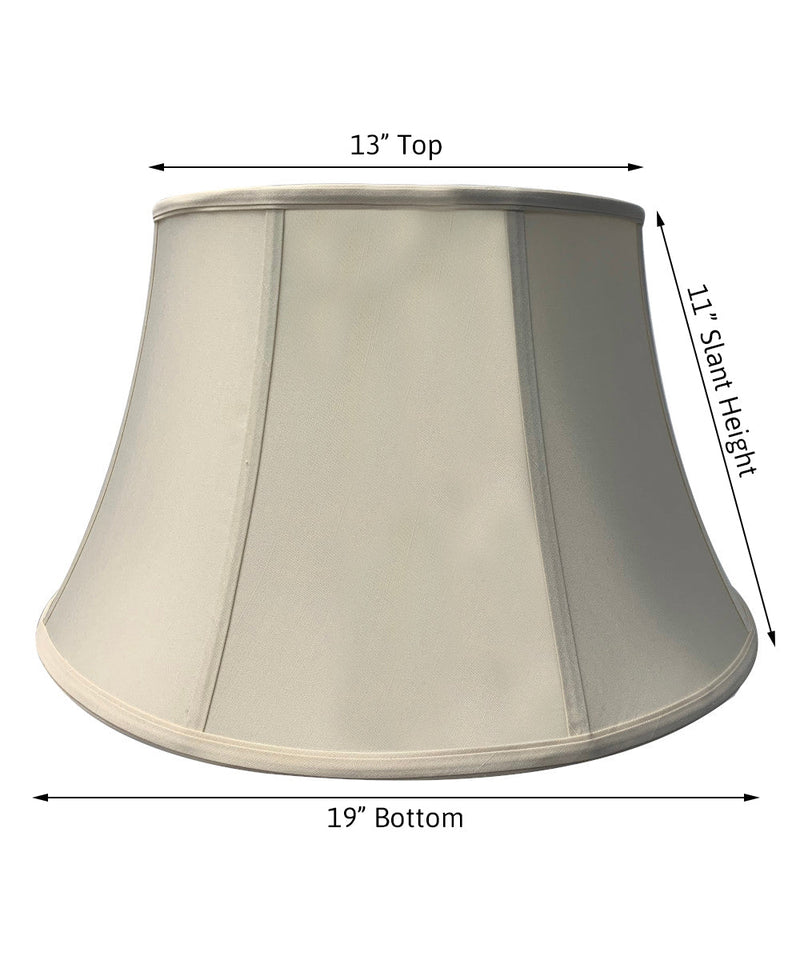 19"W x 11"H Egg Shell Floor Shantung Lampshade