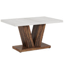 Dining Table With Pedestal Base For 4 - 6 People by HouseOfZazla