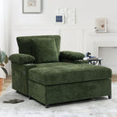 Fabric Sofa Bed With Cupholders And USB Charging Ports Chair For Living Room by Unique Piece Furniture