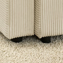 Modern U-Shaped Couch with Storage and Ottomans