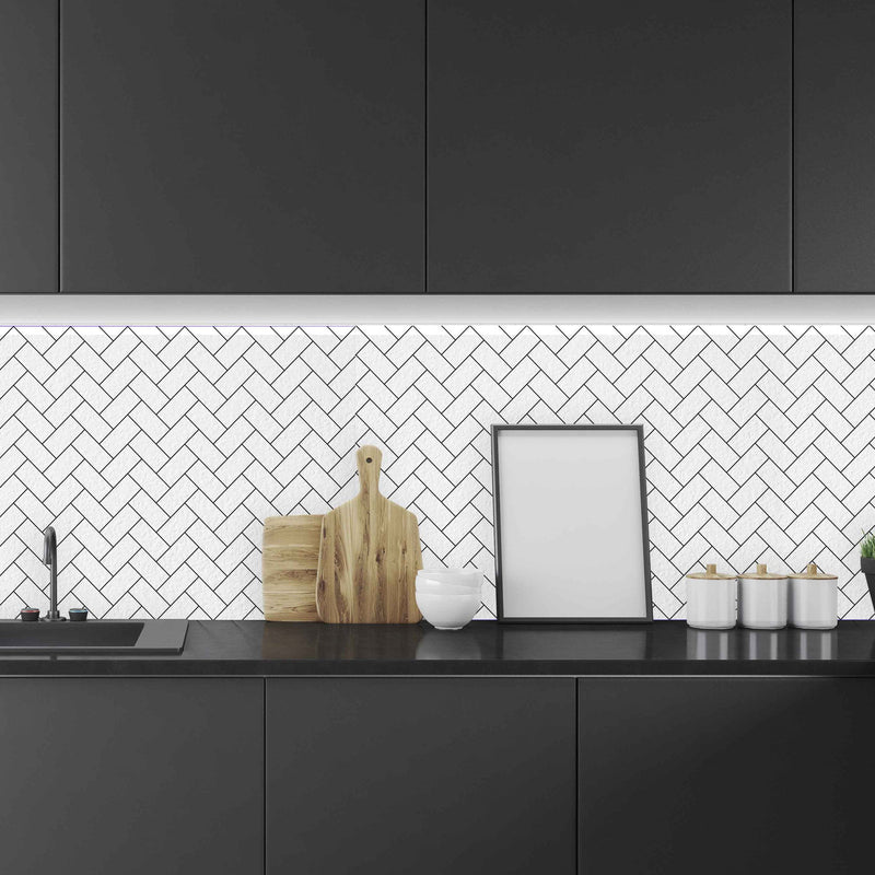 Herringbone Backsplash