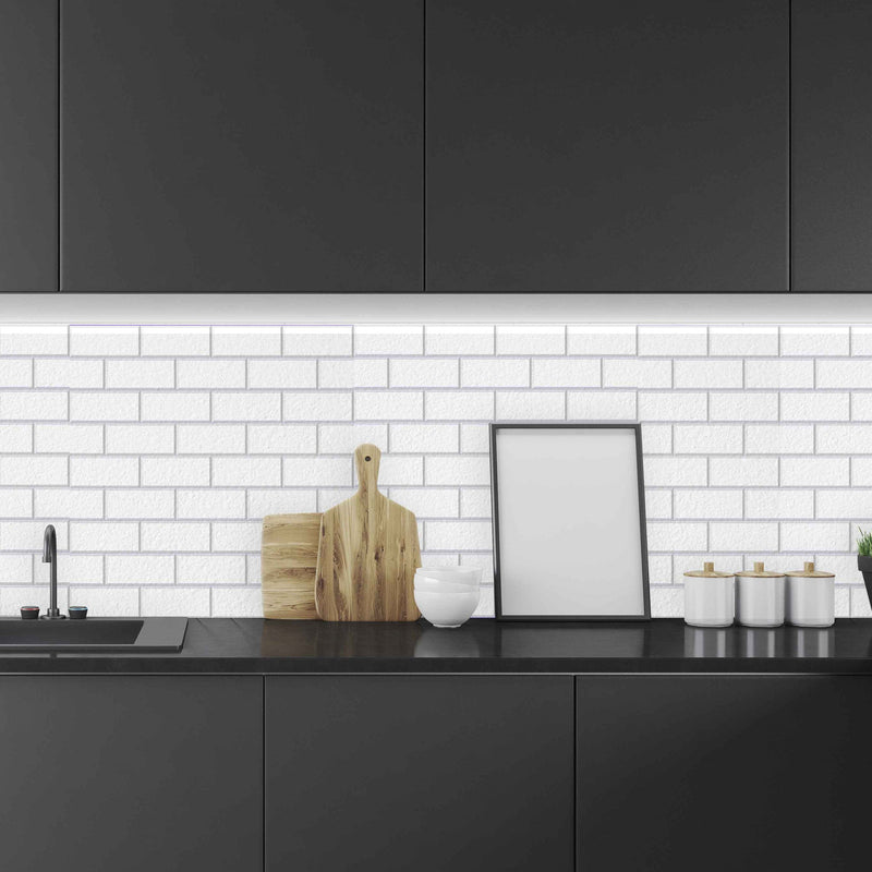 Large Subway Tile Backsplash