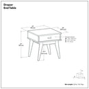 Draper - Handcrafted Mid Century End Table by HouseOfZazla